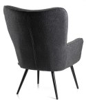 Fotel wypoczynkowy ROKER grafit boucle