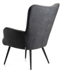 Fotel wypoczynkowy ROKER grafit boucle