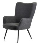 Fotel wypoczynkowy ROKER grafit boucle