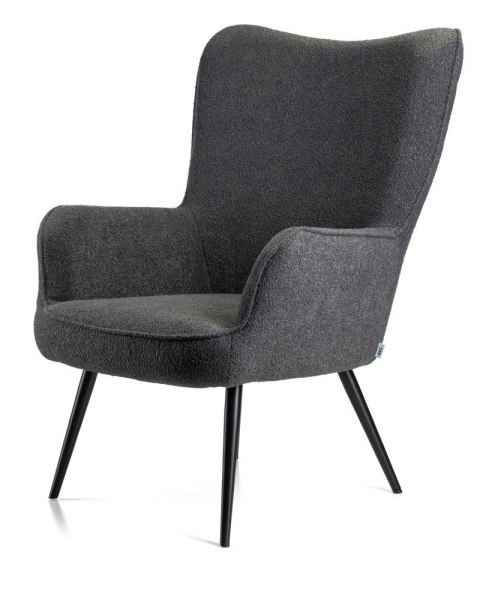 Fotel wypoczynkowy ROKER grafit boucle