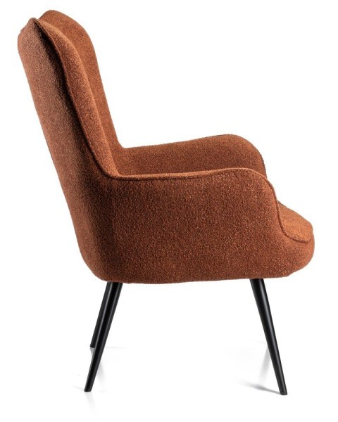 Fotel wypoczynkowy ROKER miedź boucle