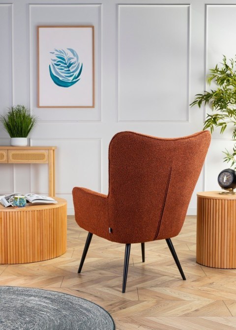 Fotel wypoczynkowy ROKER miedź boucle