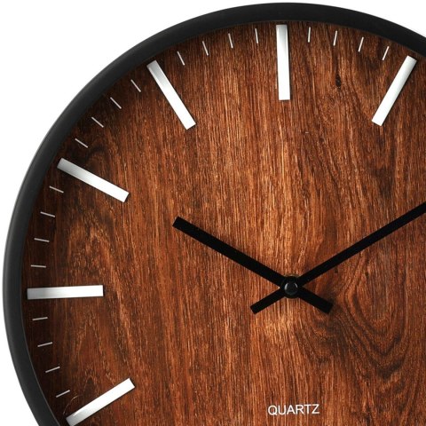 Zegar ścienny w imitacji drewna 30 cm
