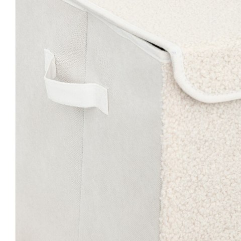 Kosz tekstylny na zabawki 58x36 cm Biały