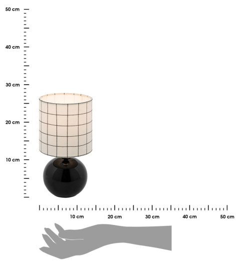 Lampka stołowa Timeo W kratkę 25 cm