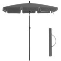 Parasol ogrodowy 200 x 125 cm szary