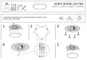 Plafon Łazienkowy AGNES Biały 32W LED 4000K IP44 49cm