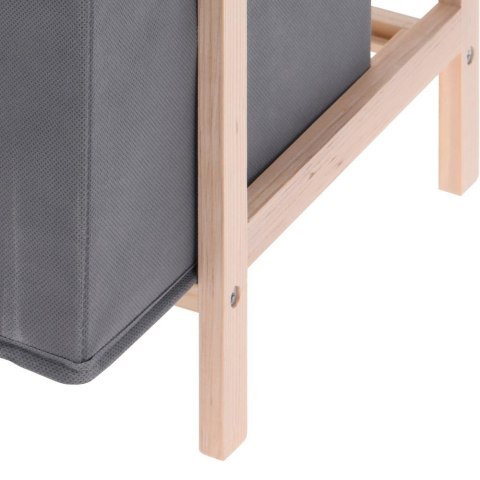 Regał 3 poziomowy drewniany z szufladami 65 cm