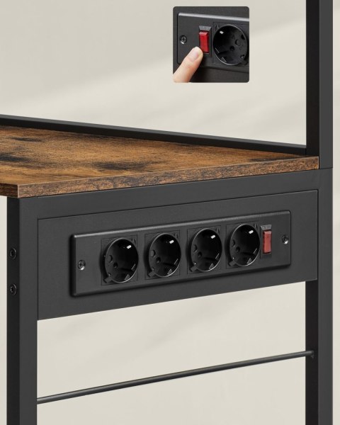 Regał kuchenny z listwą zasilającą LOFT