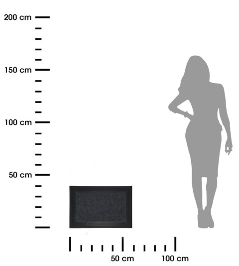 Wycieraczka do butów ciemny szary 60x40 cm