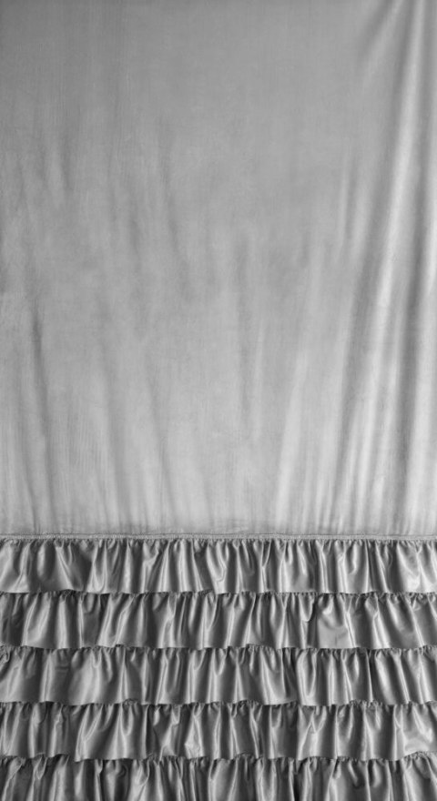 Zasłona CARLI 140x250 srebrna falbany cy