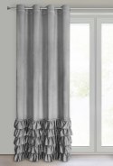 Zasłona CARLI 140x250 srebrna falbany cy