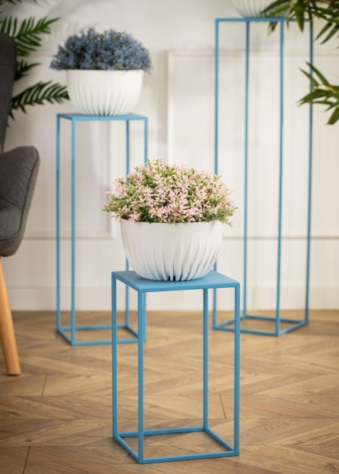 Błękitny kwietnik stojący 40 cm