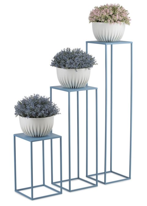 Błękitny kwietnik stojący 70 cm