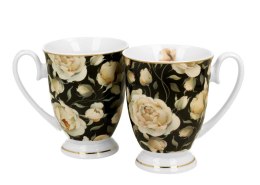 Komplet 2 kubków Royal English Roses Black 320 ml