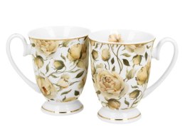 Komplet 2 kubków Royal English Roses White 320 ml