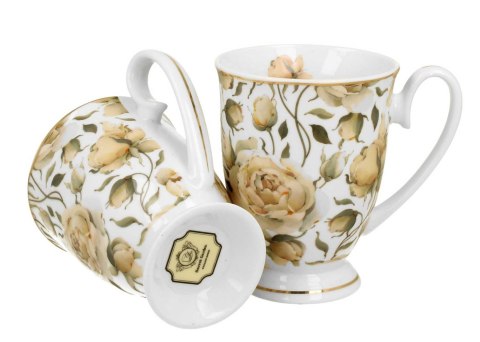 Komplet 2 kubków Royal English Roses White 320 ml