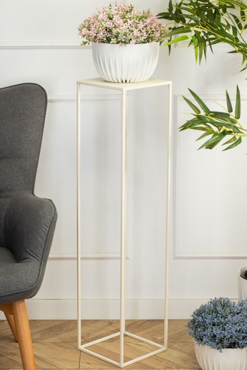 Kremowy kwietnik stojący 100 cm