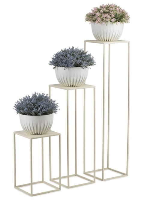 Kremowy kwietnik stojący 70 cm