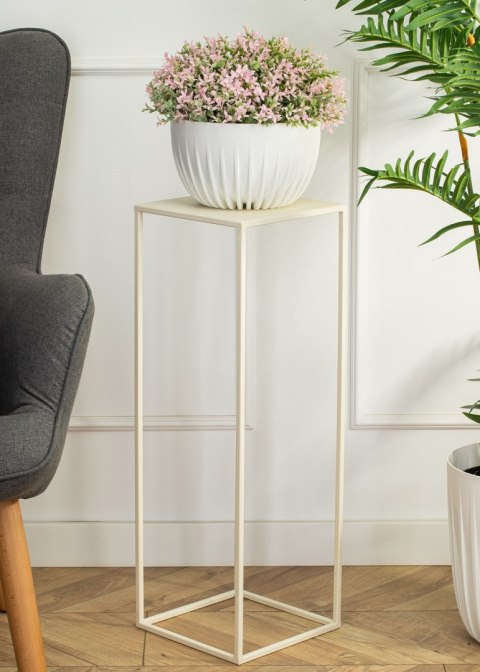 Kremowy kwietnik stojący 70 cm