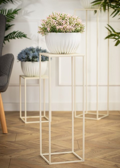 Kremowy kwietnik stojący 70 cm