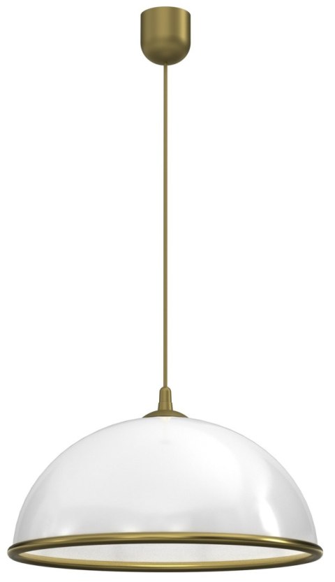 Lampa Wisząca KUCHNIA Złoty Klosz z Tworzywa 1xE27 41cm