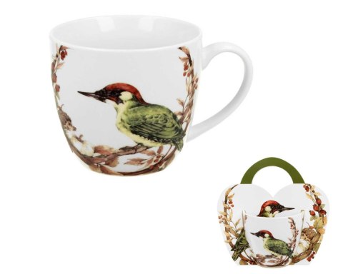Porcelanowy kubek Animals Dzięcioł 460 ml