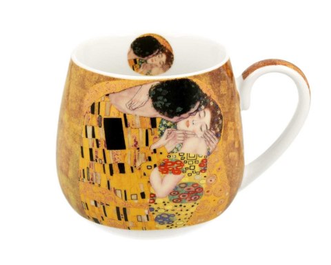 Porcelanowy kubek baryłka Klimt The Kiss 430 ml