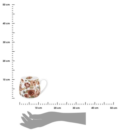 Porcelanowy kubek baryłka Pastel Flowers 430 ml