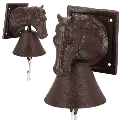 Żeliwny dzwonek do drzwi Koń