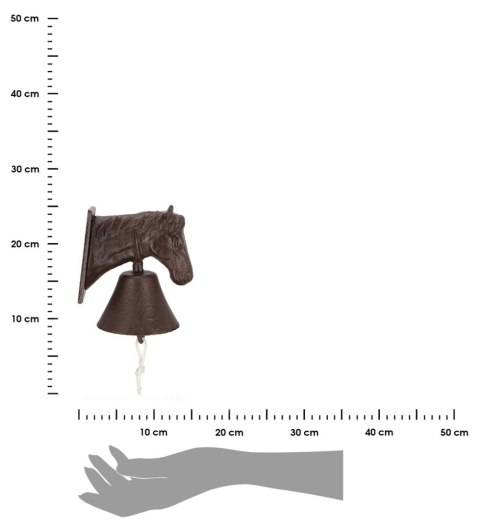 Żeliwny dzwonek do drzwi Koń