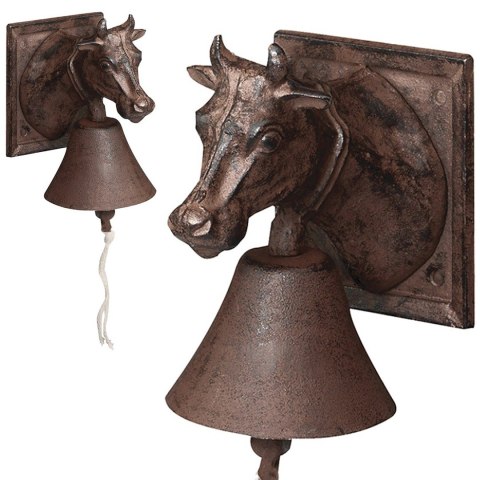 Żeliwny dzwonek do drzwi Krowa