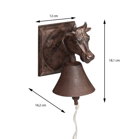 Żeliwny dzwonek do drzwi Krowa