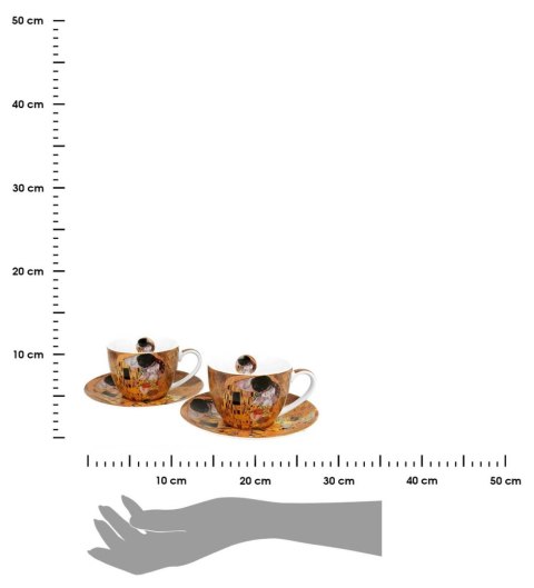 Zestaw 2 filiżanek Klimt The Kiss 250 ml