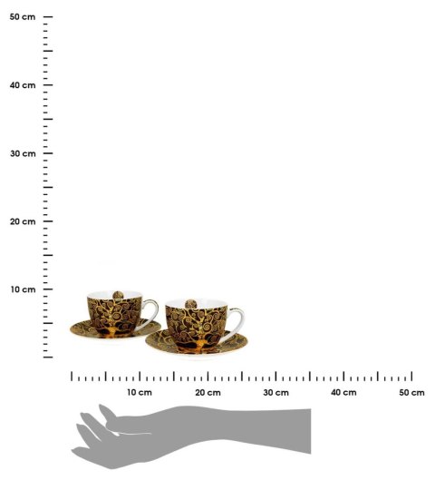 Zestaw 2 filiżanek Klimt Tree Of Life 250 ml
