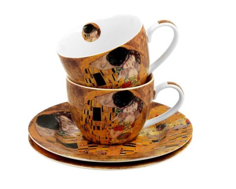 Zestaw 2 filiżanek espresso Klimt The Kiss 90 ml