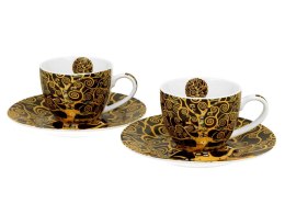 Zestaw 2 filiżanek espresso Klimt Tree Of Life 90 ml
