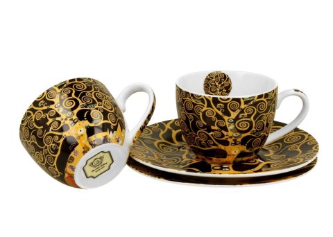 Zestaw 2 filiżanek espresso Klimt Tree Of Life 90 ml