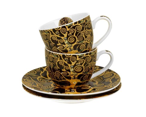 Zestaw 2 filiżanek espresso Klimt Tree Of Life 90 ml