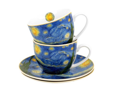 Zestaw 2 filiżanek espresso Van Gogh Starry Night 90 ml