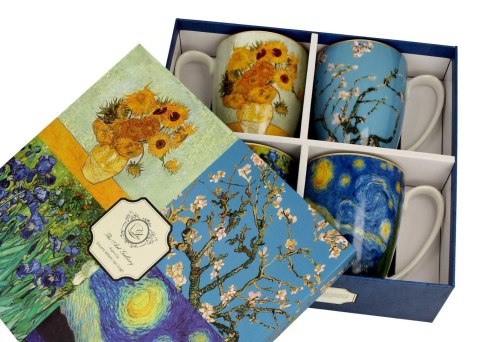 Zestaw 4 kubków Van Gogh 350 ml