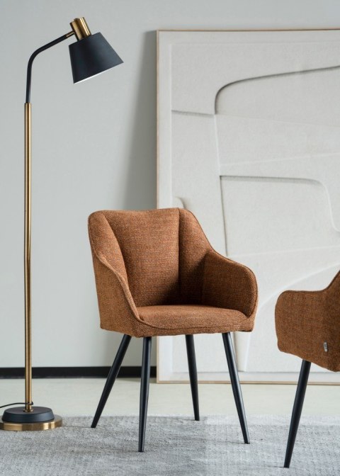 2 krzesła tapicerowane EREINA miedziane