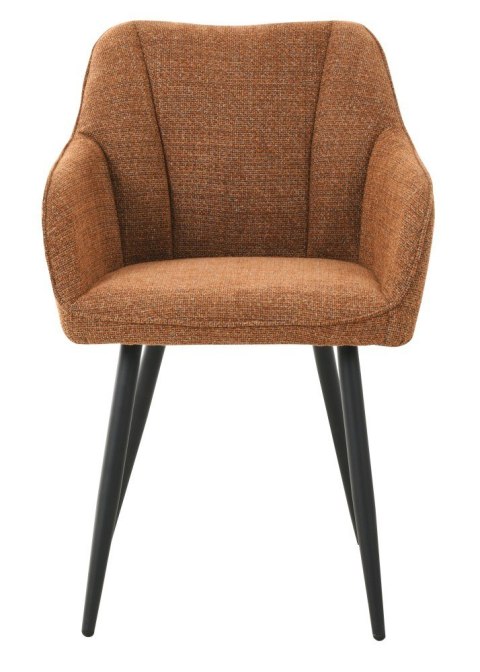 2 krzesła tapicerowane EREINA miedziane