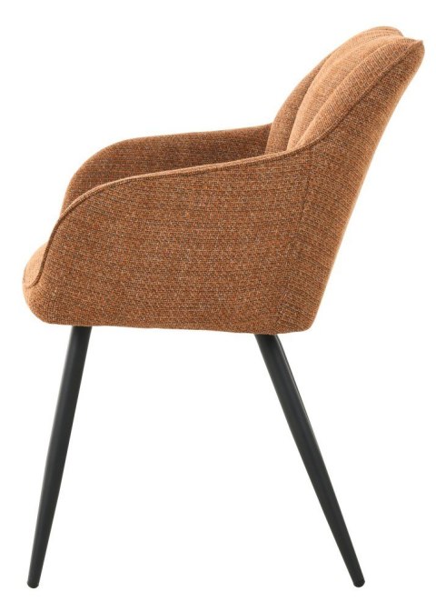 2 krzesła tapicerowane EREINA miedziane