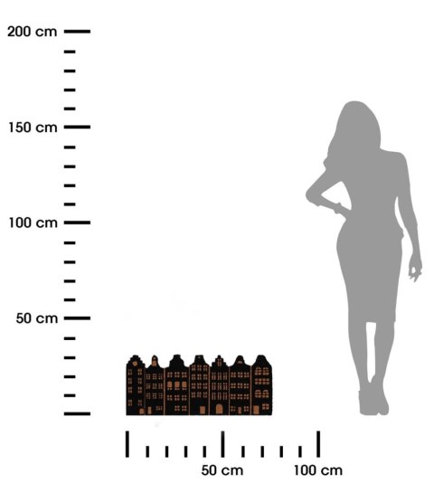 Dekoracyjna wycieraczka domki 75x30 cm