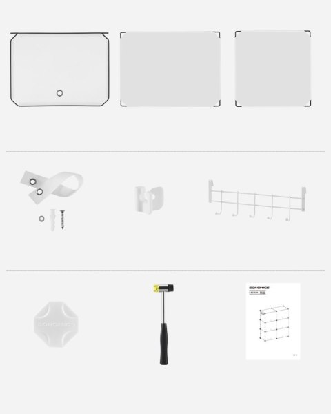 Modułowa szafka na buty 10 pudełek biały