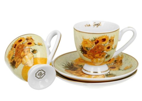 Zestaw filiżanek espresso Van Gogh Sunflowers 90 ml 2 szt