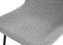 2 krzesła tapicerowane SABLE jasnoszare