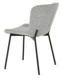 2 krzesła tapicerowane SABLE jasnoszare