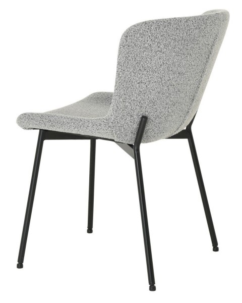 2 krzesła tapicerowane SABLE jasnoszare